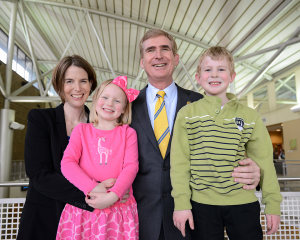 portrait of Dr. Steve Angle and Family