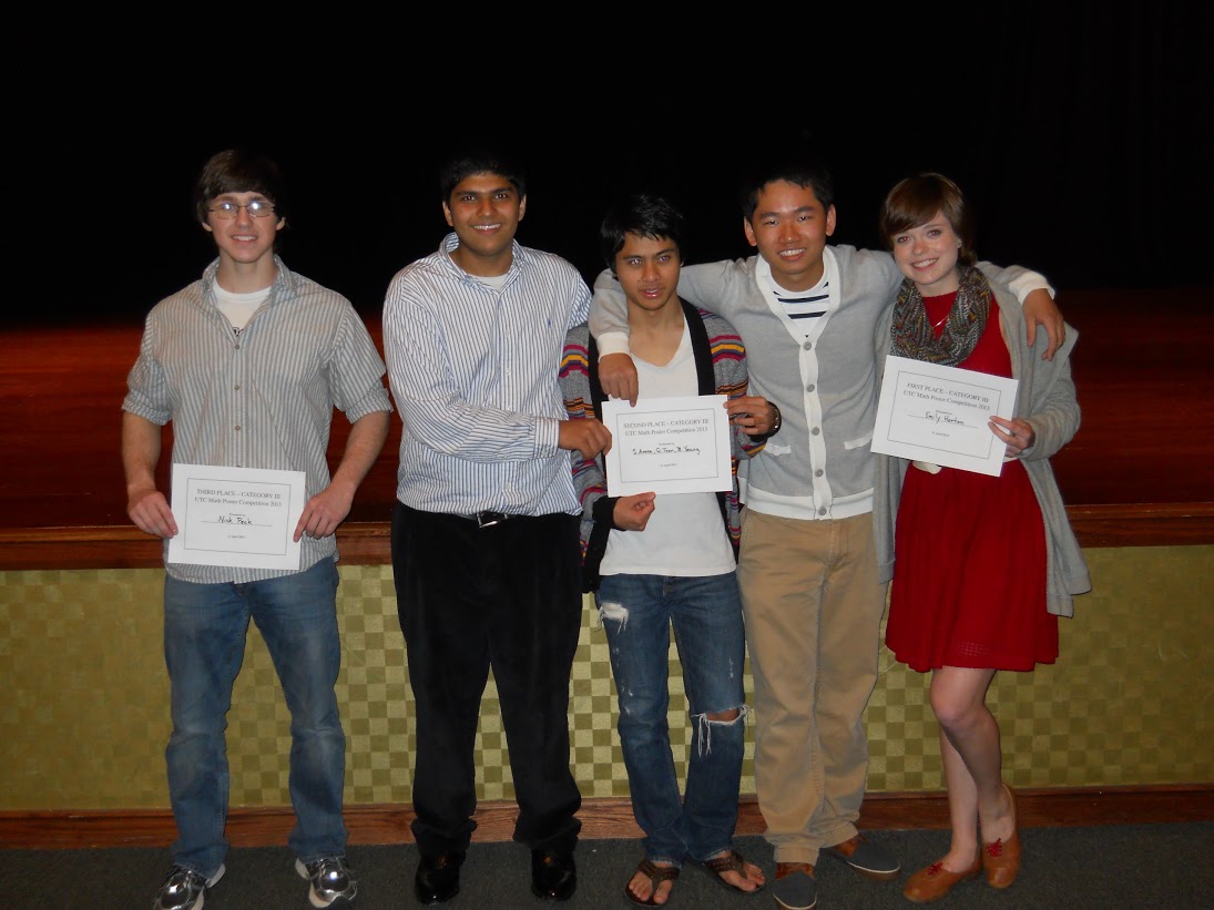 In the Senior Category, winners from left: Nick Peck, Suhail Arora, Quang Tran, Billy Yeung, Emily Horton