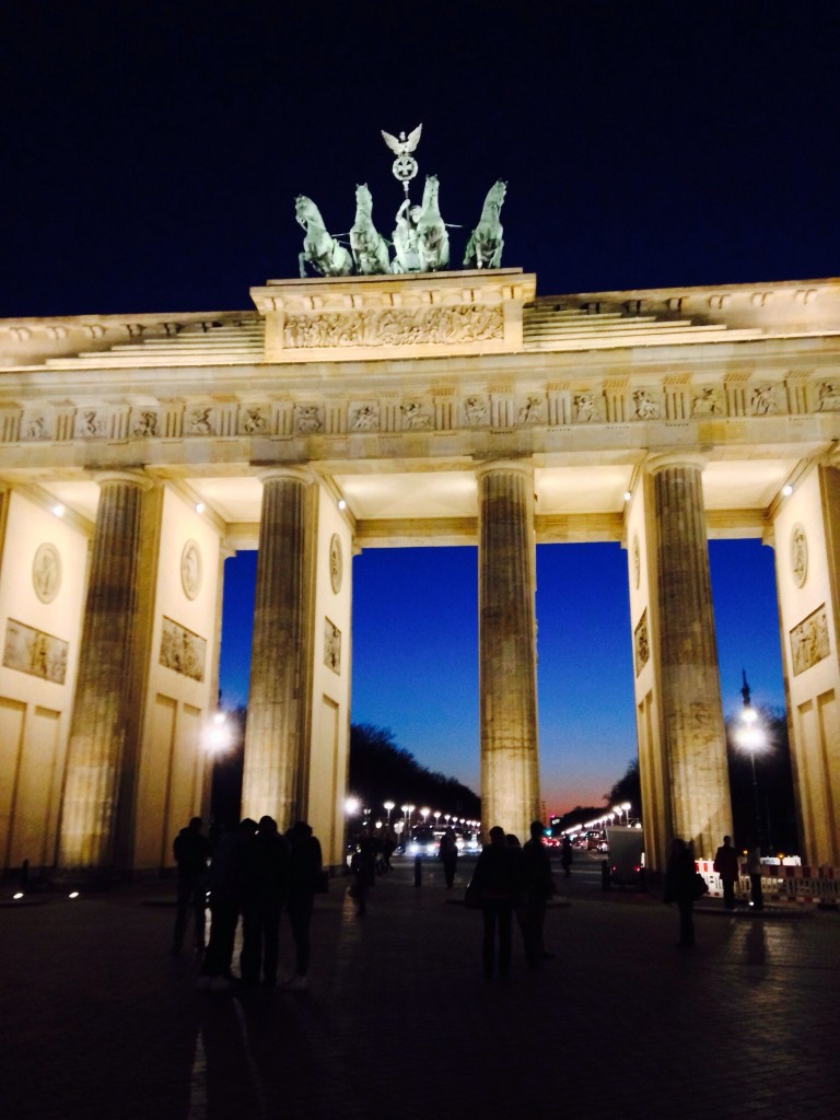 Brandenburg Gate, a centuries old city gate in Berlin