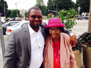 Anthony Williams and his Grandmother