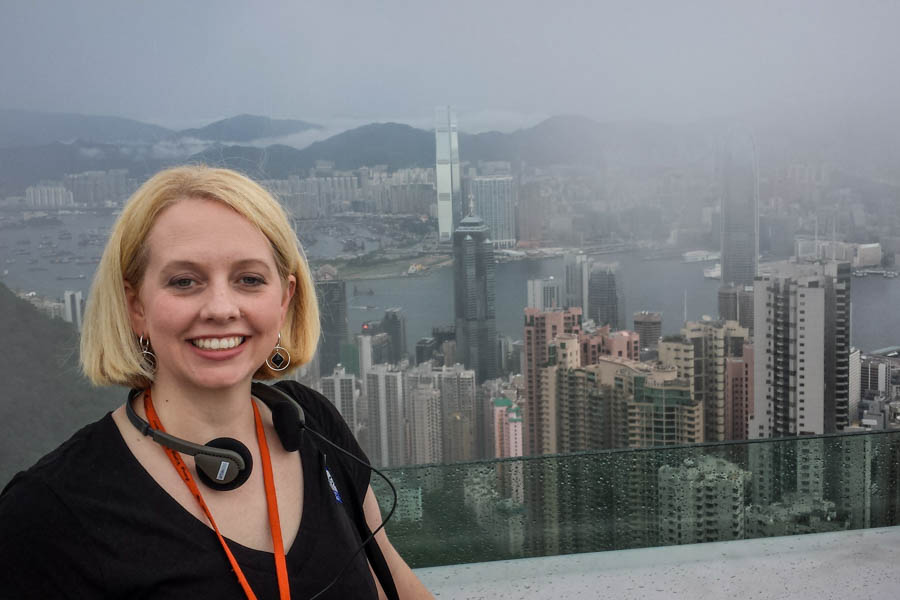 Melissa Bogle in Hong Kong
