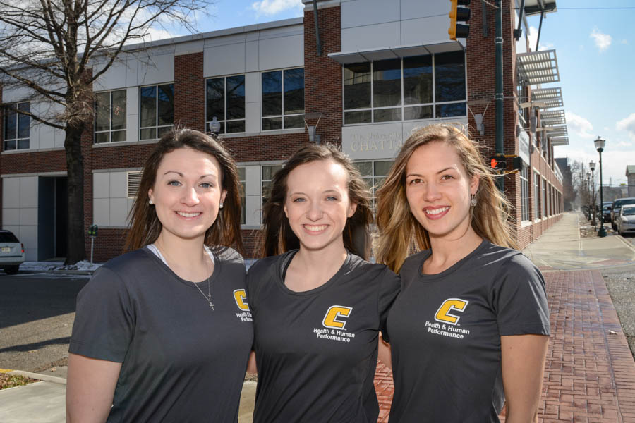 Three Students On Campus