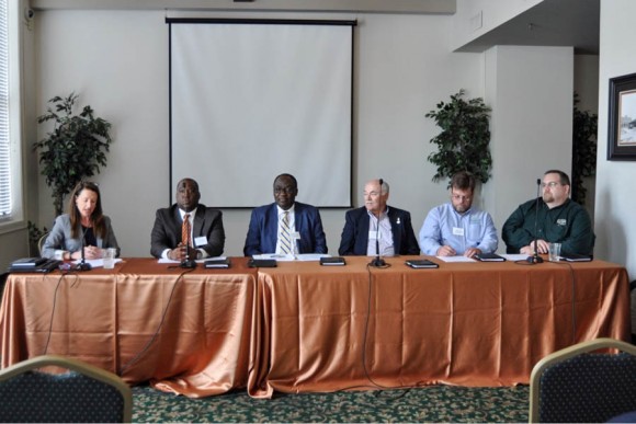 3.Panel discussion with some award recipients, moderated by Molly Cripps (far left), Director of TDEC’s Office of Energy Programs