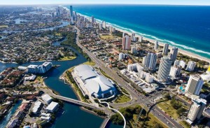 Birds Eye View of Gold Coast Convention and Exhibition Centre in Australia