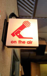 On The Air Light above Radio Station
