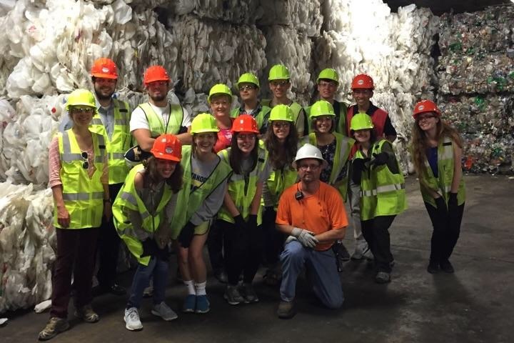 Lisa Darger's Class at RockTenn Recycling