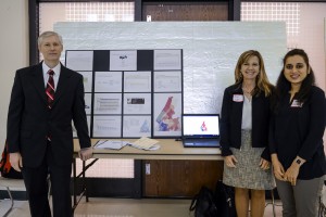 MBA students: Jeff Culler, Ginger Duggan, and Dharti Purani.