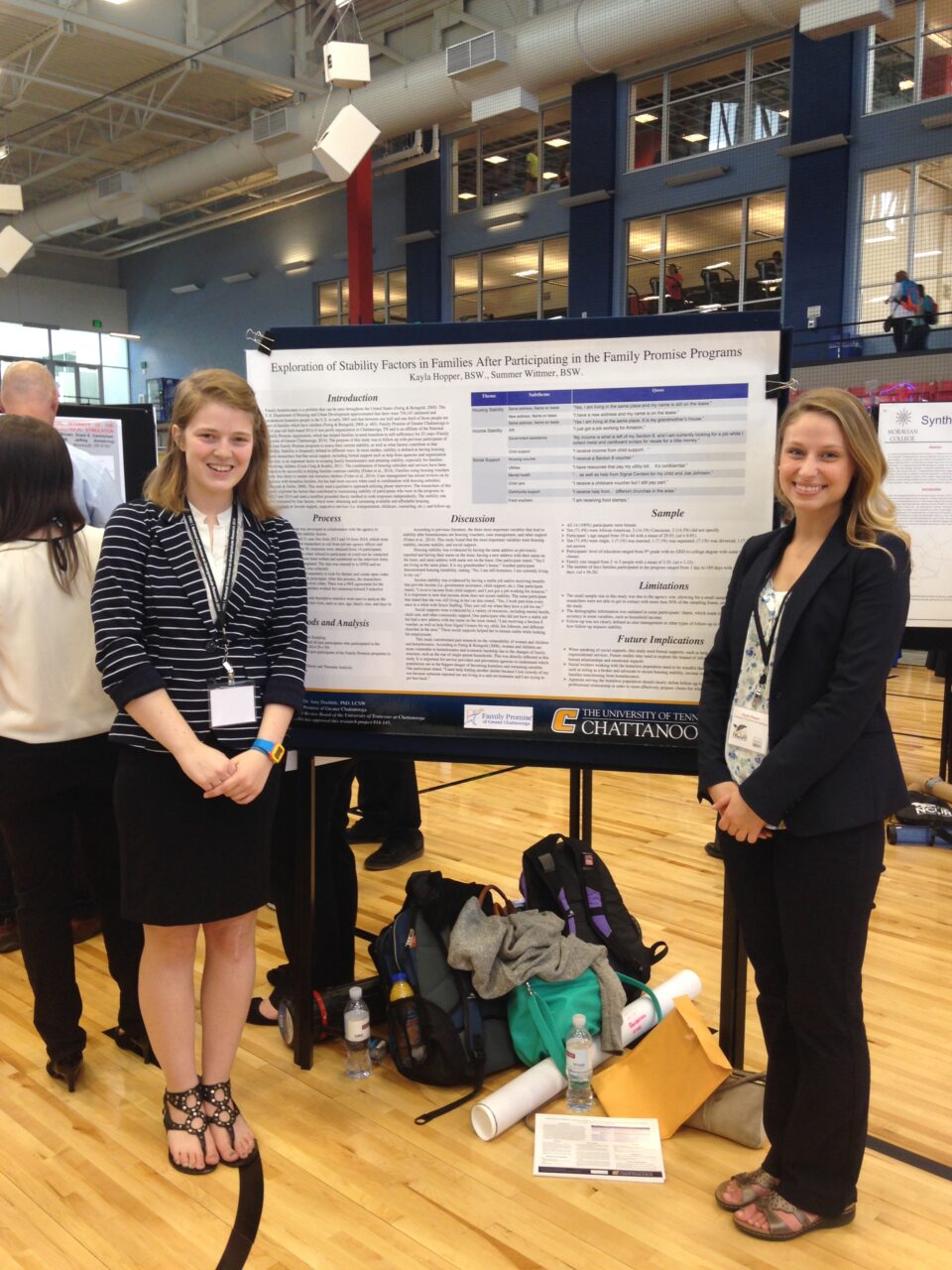 Social Work seniors presenting research