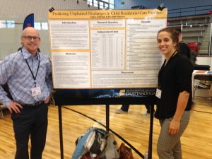 Social Work seniors presenting research