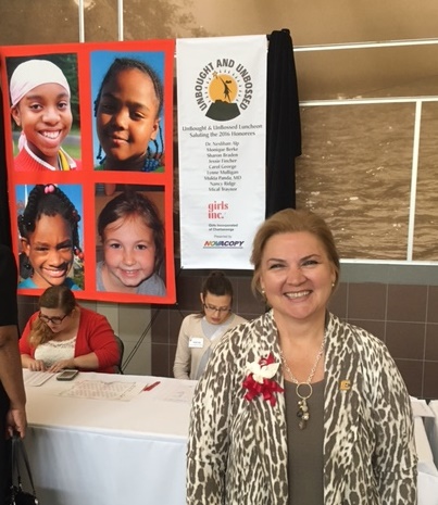 Dr. Neslihan Alp at the UnBought and UnBossed Awards luncheon