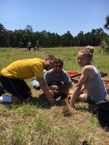 Field school test hole