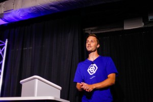 Dr. Daniel Loveless presents at GIGTANK 365 Pitch Night
