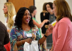 teachers talks at student-teacher mentor day