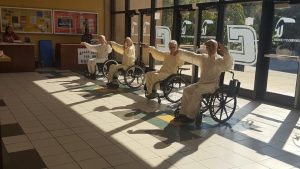 Dr. Zibin Guo and others demonstrate WCTCC during Veterans Appreciation Week. Photo via UTC Veteran Student Services