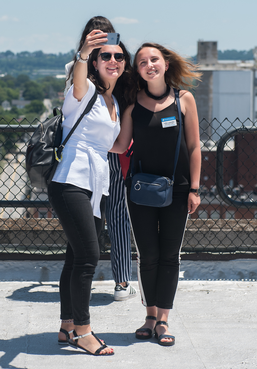 Students in the SUSI program visit CoLab Monday, July 9, 2018.