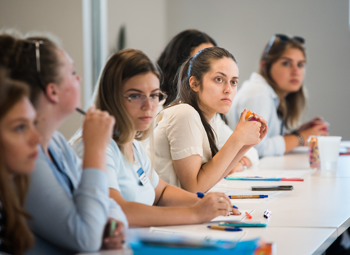 Students in the SUSI program visit CoLab Monday, July 9, 2018.