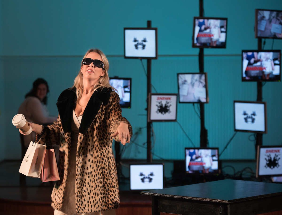 Love and Information play rehearsal Monday, Feb. 8, 2019 in Lindsay Street Hall.