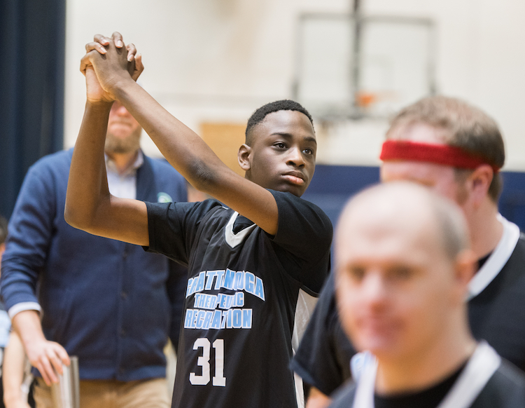 Chattanooga Therapeutic Recreation had a team in the Special Olympics basketball team.
