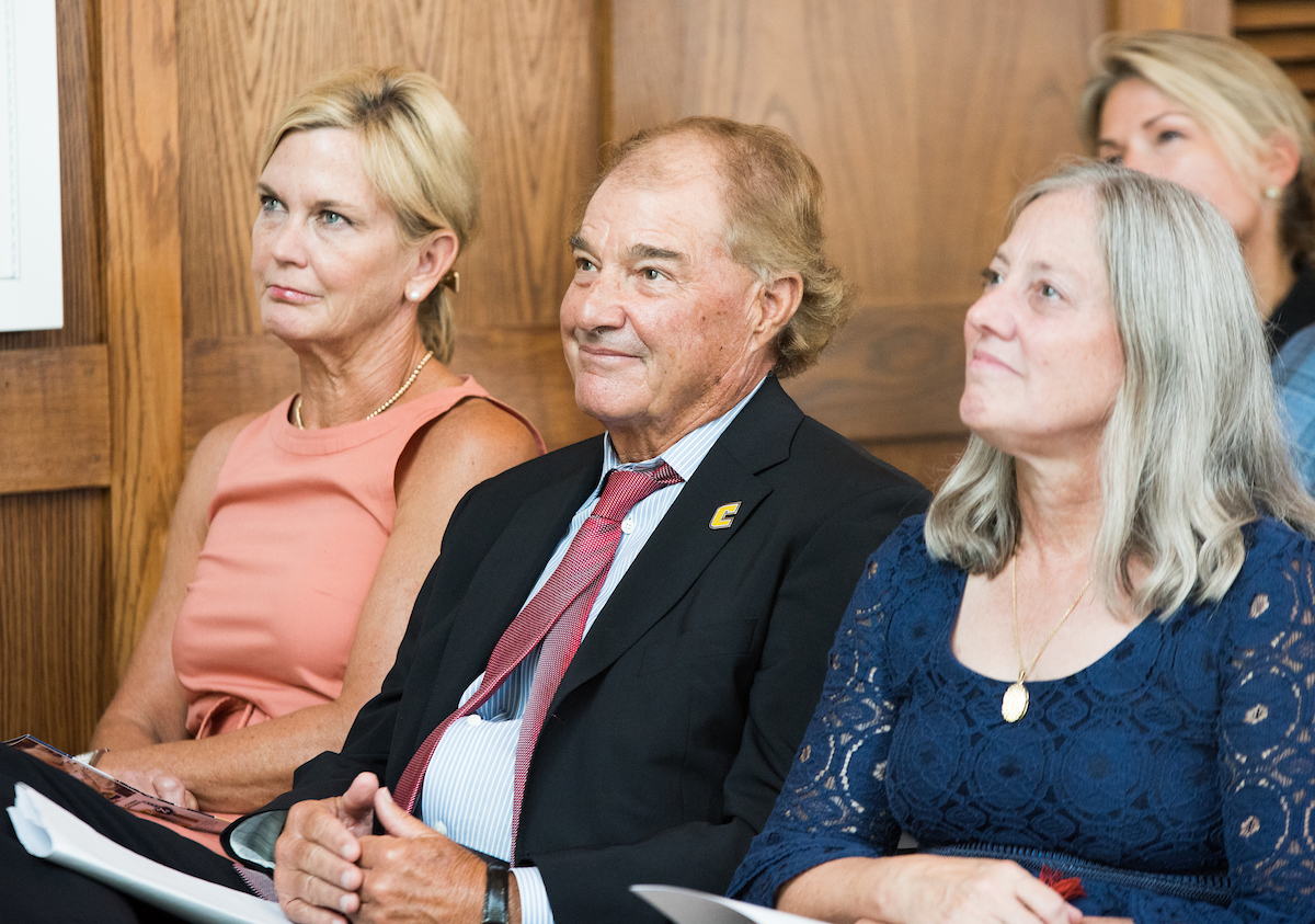 Chancellor Steve Angle delivers the State of the University address, Thursday, Sept. 26, 2019 in the newly-renovated Guerry Center.