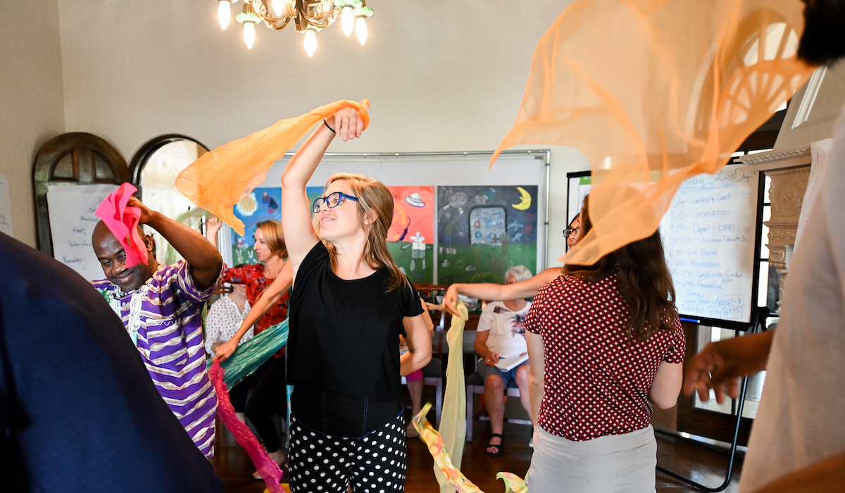 Dance is one of the arts to be used.