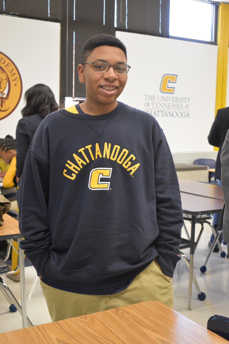 Kevin Jackson is a freshman at Tyner Academy and a student in the UTC Teaching and Learning Institute.