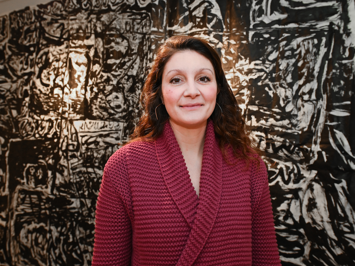 Rachel Reese stands in the Contemporary Cress Gallery Thursday, Feb. 6, 2020 on 7th Street.