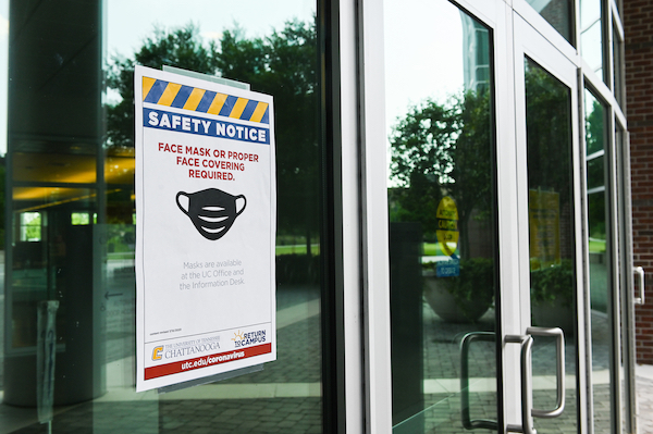 Don't go anywhere on campus without a mask.