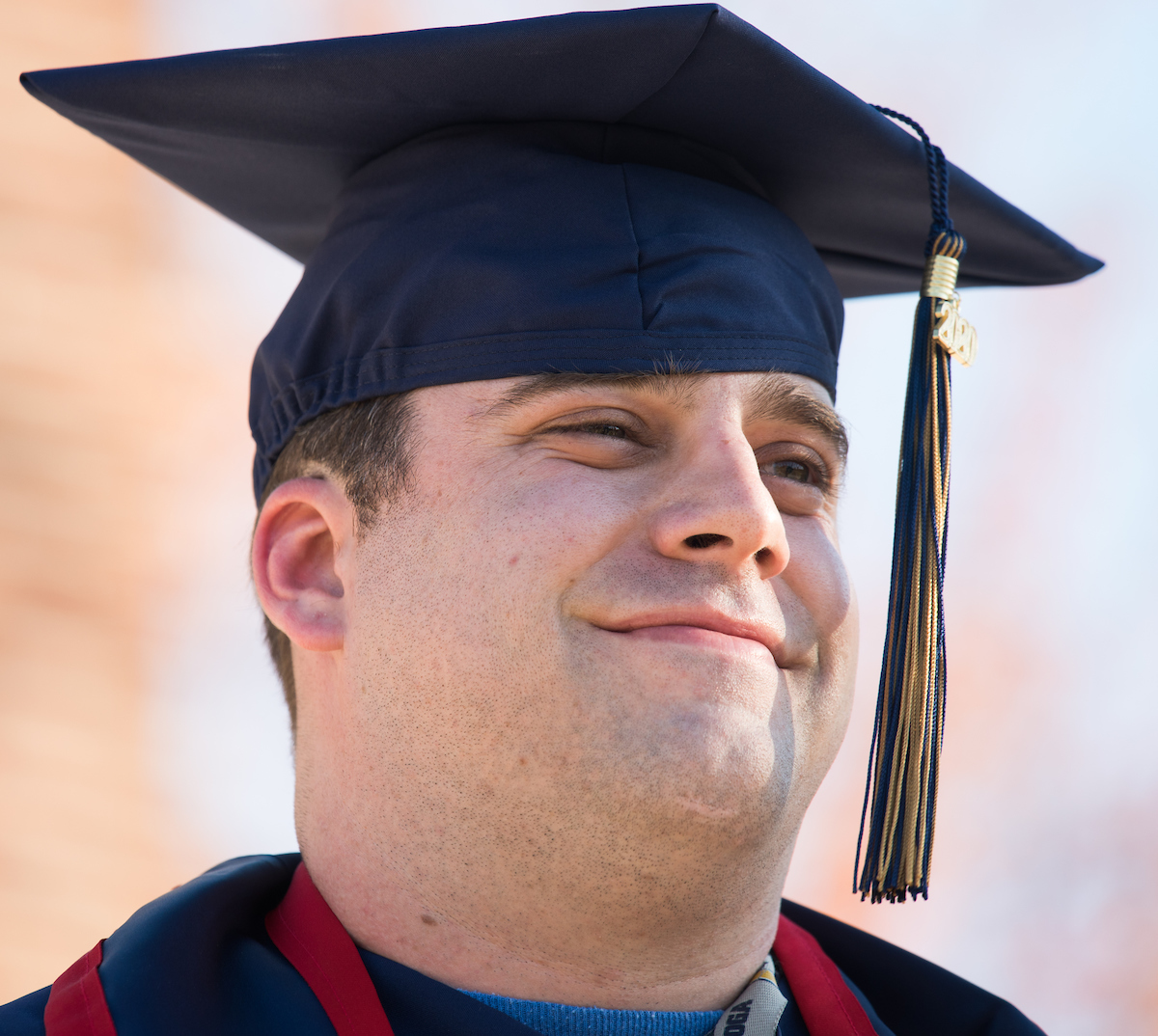 Undergraduate students participate in a commencement ceremony on Friday, Nov. 20, 2020 on Chamberlain Field.