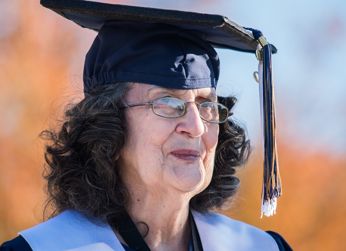 Pat Ormond received her bachelor's degree in anthropology 42 years after she took her first college class.