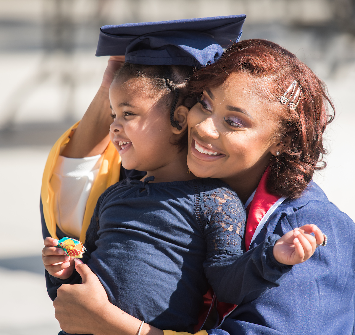 Undergraduate students participate in a commencement ceremony Friday, Nov. 20, 2020 on Chamberlain Field.