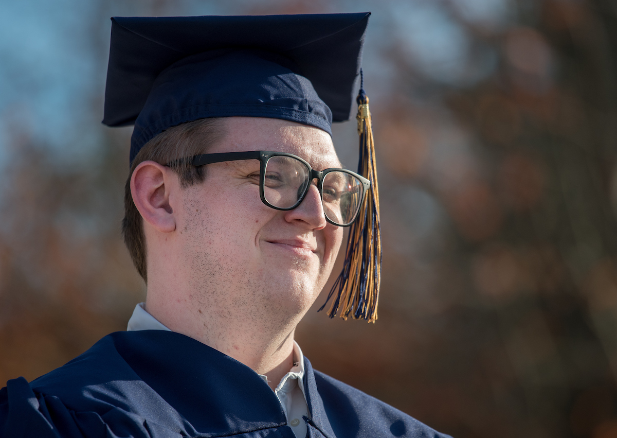 Undergraduate students participate in a commencement ceremony Friday, Nov. 20, 2020 on Chamberlain Field.Undergraduate students participate in a commencement ceremony Saturday, Nov. 21, 2020 on Chamberlain Field.
