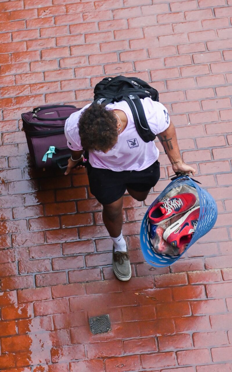 In January, Move In Day was a damp job.