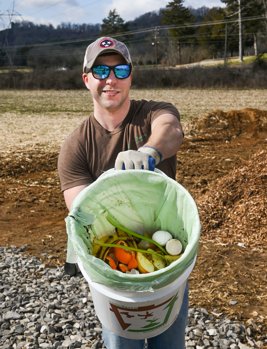 Food scraps from local restaurants.