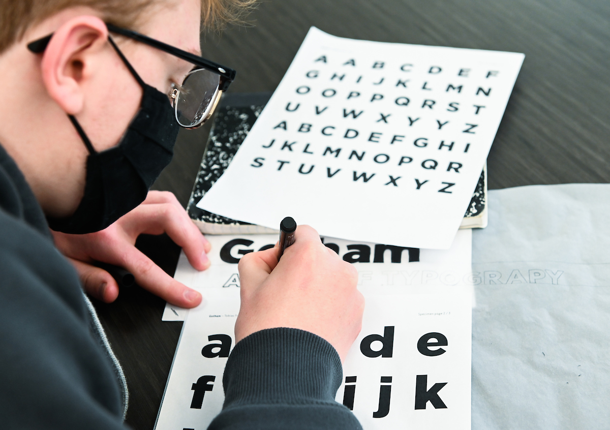 Typography taught by Derek Witucki.