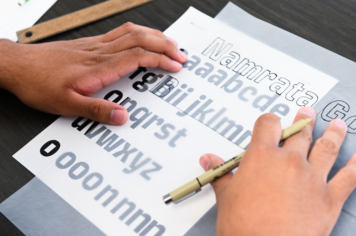 Typography taught by Derek Witucki.