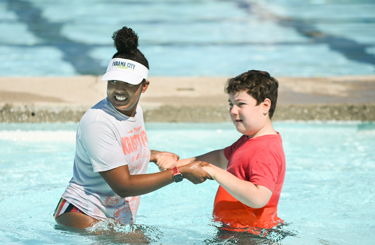 Friends Discovery Camp at the Warner Park Pool.