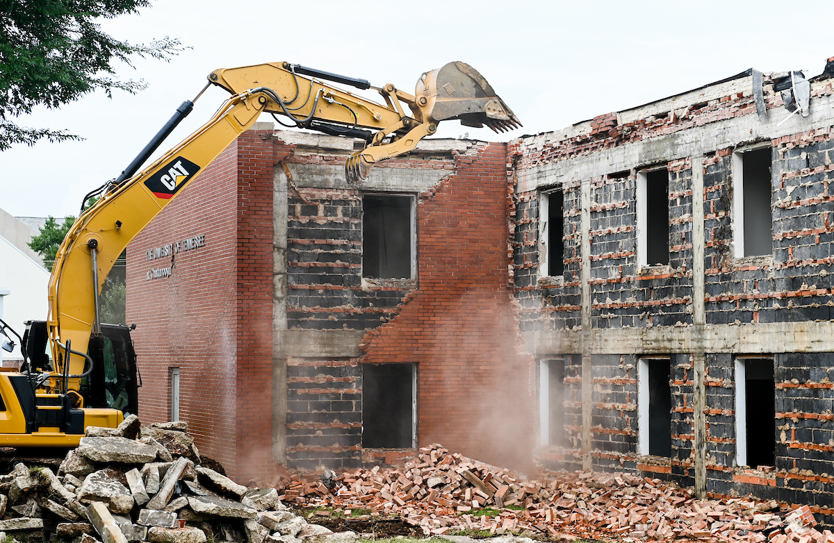 Work begins Monday, July 26 to demolish Frist Hall.