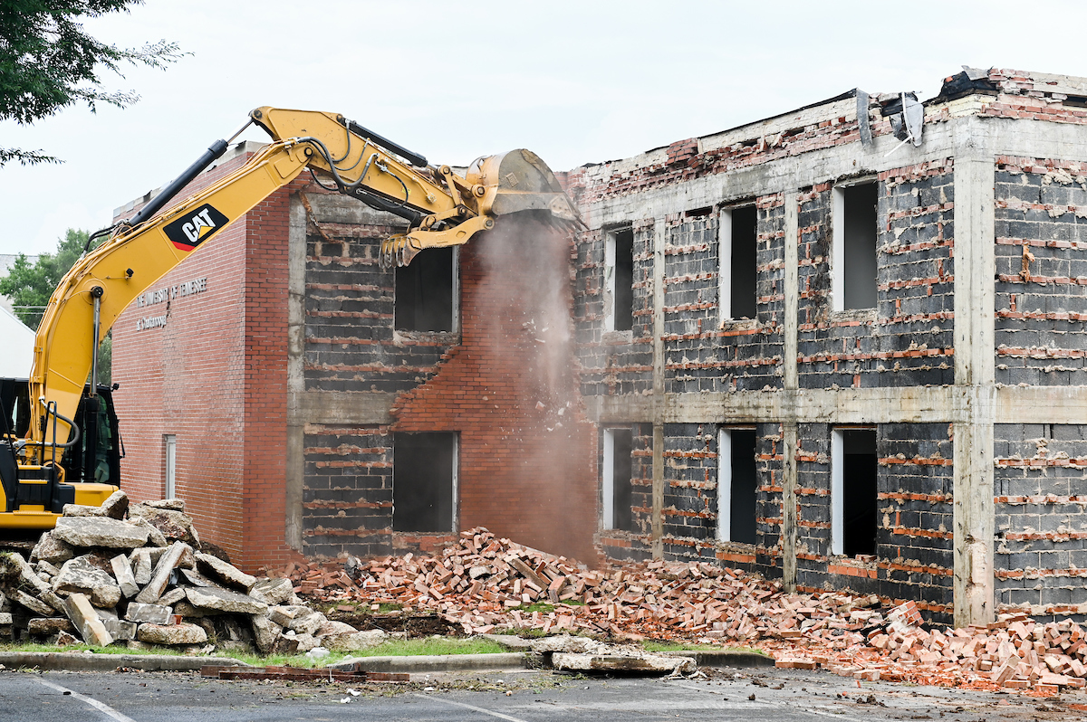Work begins Monday, July 26 to demolish Frist Hall.