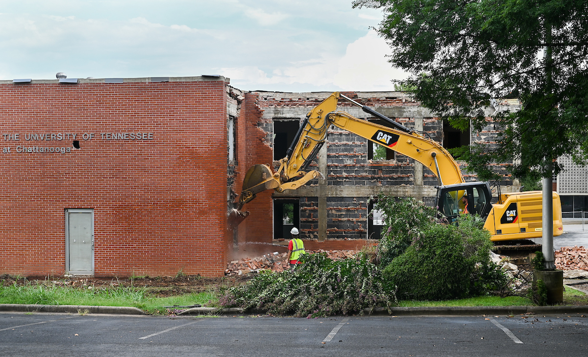 Work begins Monday, July 26 to demolish Frist Hall.