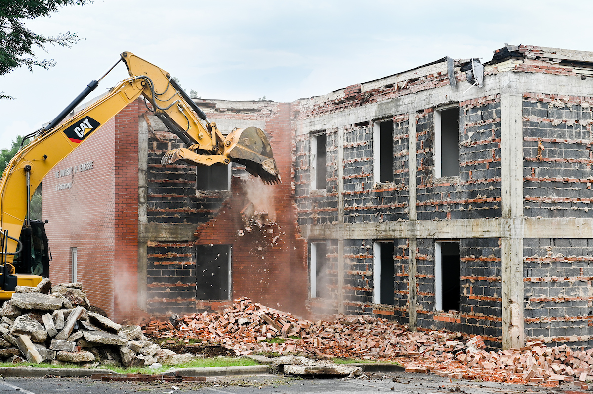 Work begins Monday, July 26 to demolish Frist Hall.