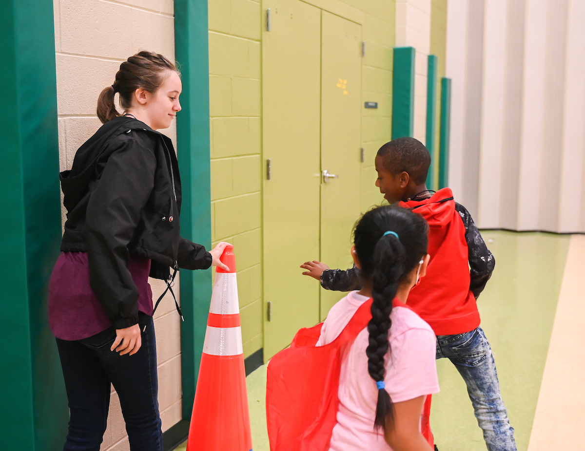Governor's School participants work with students at East Brainerd Elementary School.