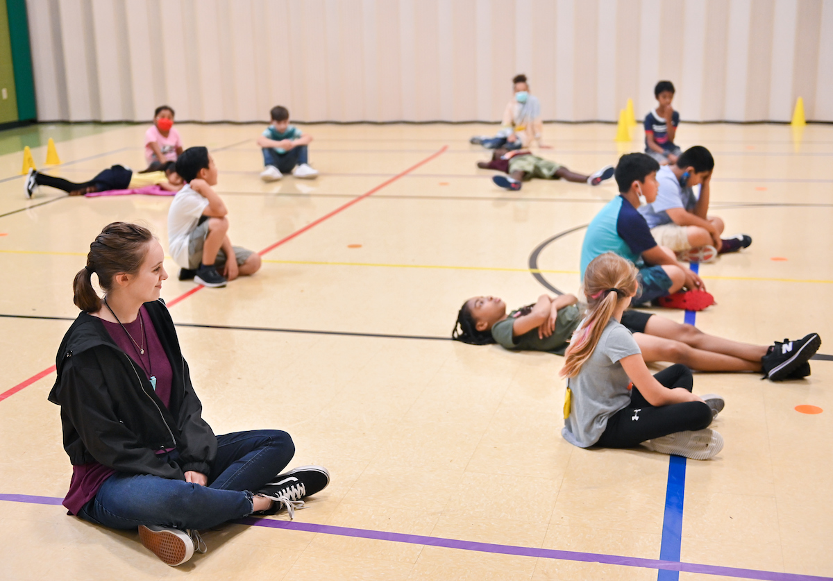Governor's School participants work with students at East Brainerd Elementary School.