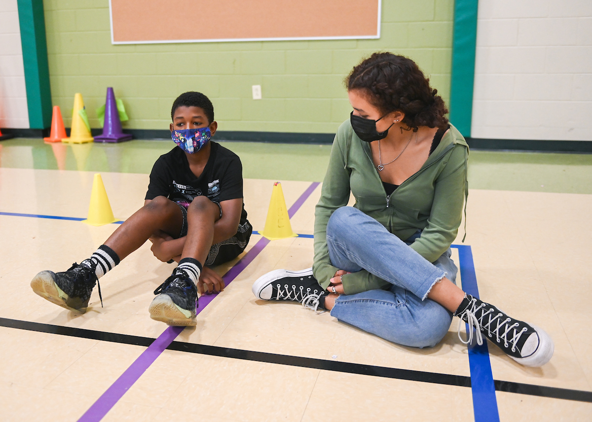 Governor's School participants work with students at East Brainerd Elementary School.