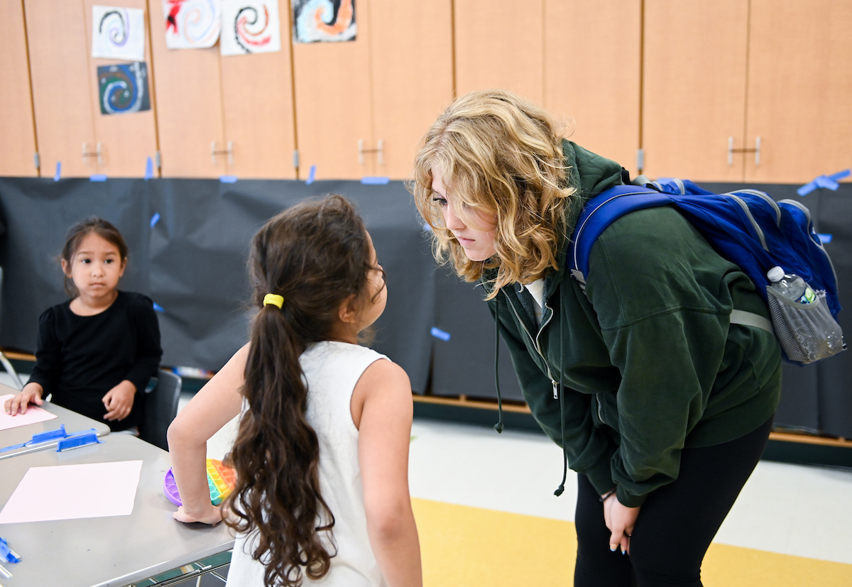 Governor's School participants work with students at East Brainerd Elementary School.