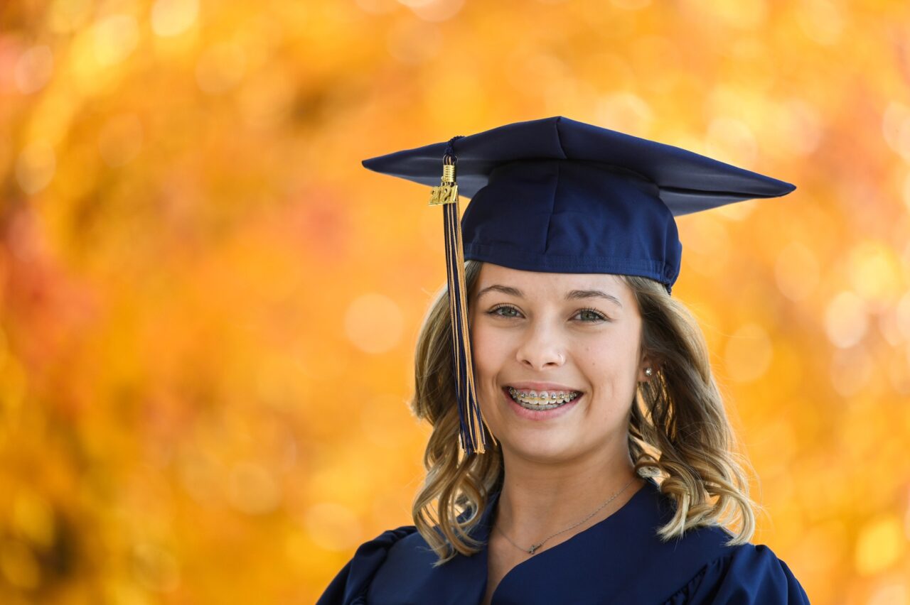 Graduation headshot of Celena Kirby.