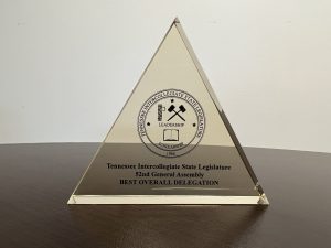 Tennessee Intercollegiate Best Overall Delegation Trophy