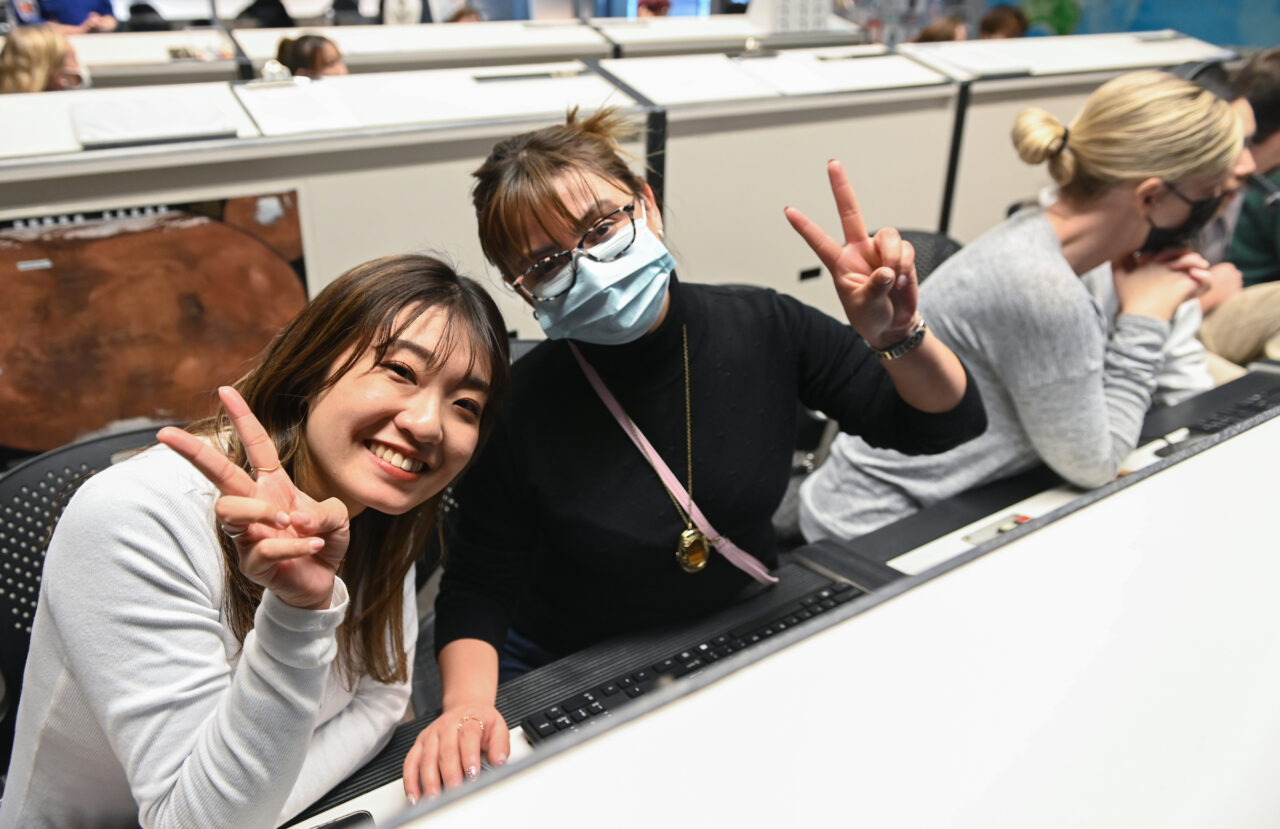 ESL students participate in a mission Wednesday, Feb. 9, 2022 in the Challenger Center.