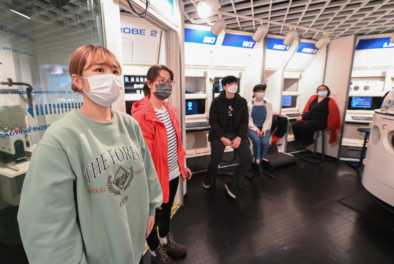 ESL students participate in a mission Wednesday, Feb. 9, 2022 in the Challenger Center.