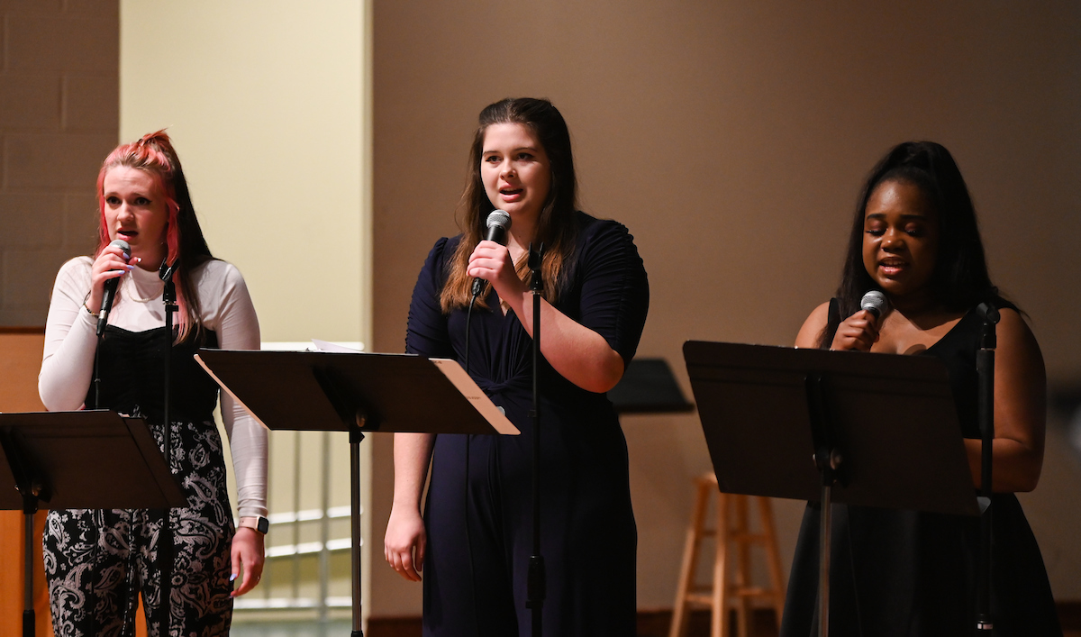 Taylor Wells, Karley Nygren and Chelsey Sims