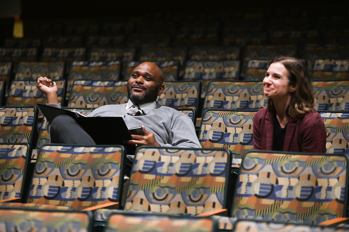Ruben Studdard and Singing Mocs Director Alison Allerton